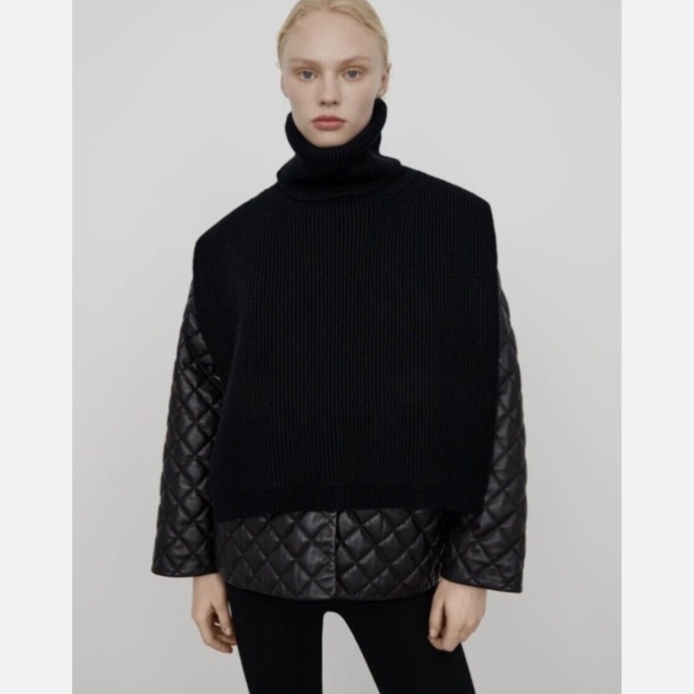 ★100% Authentic!! NWT Toteme Lambswool Bib Black XS/S★